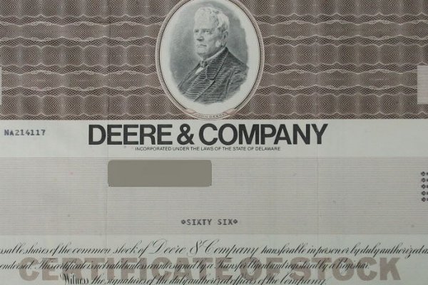 Deere Stock certificate