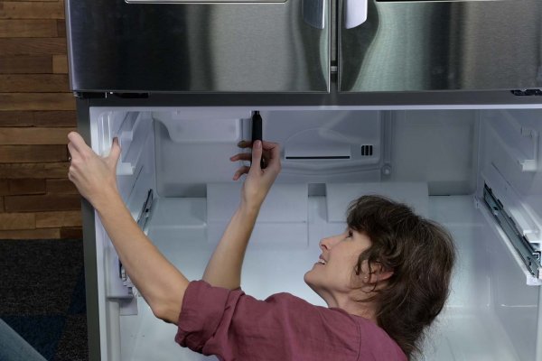 Sam working on our LG smart fridge