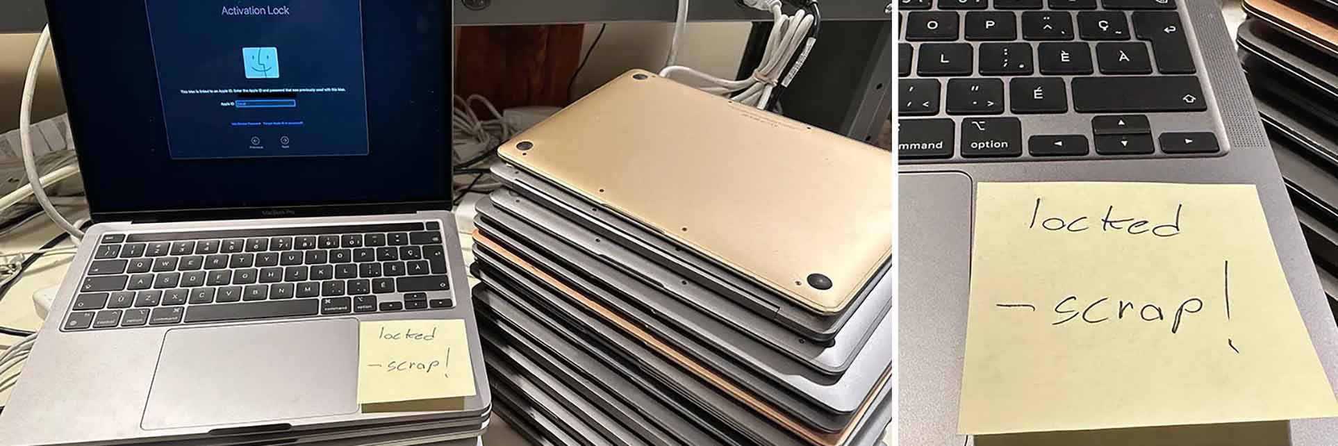 Working Macbooks Trashed Over Activation Lock