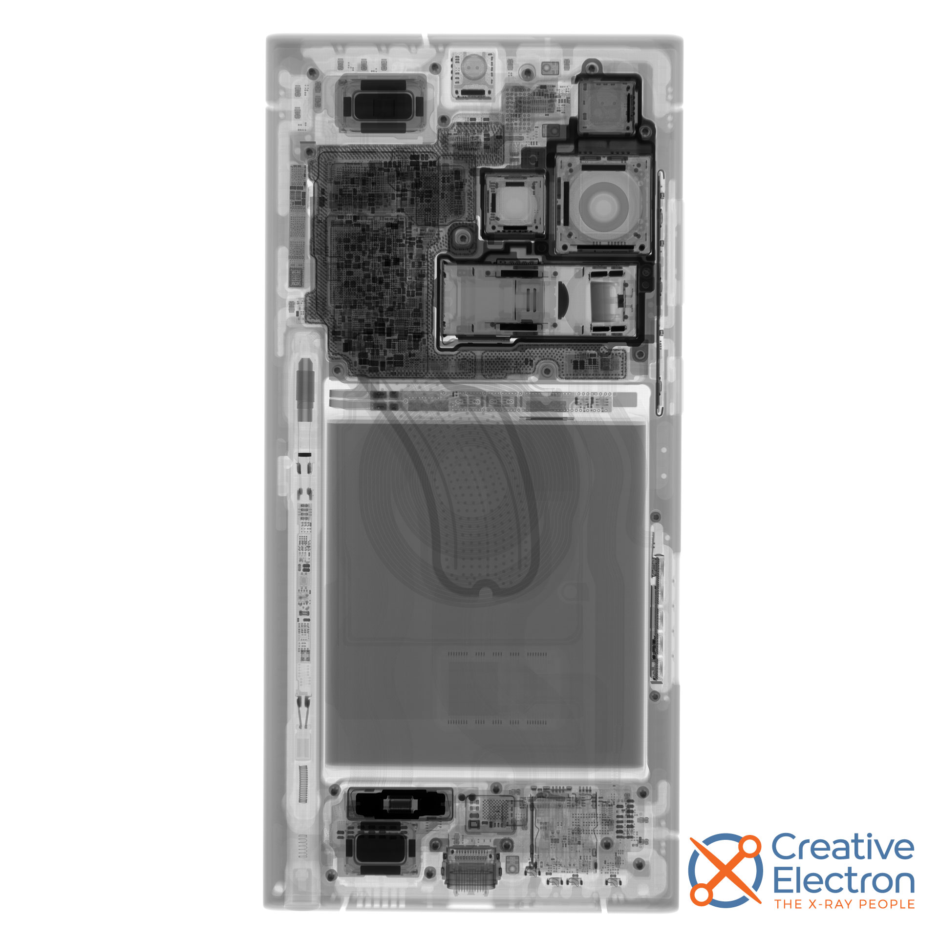X-ray of the Samsung Galaxy S23 Ultra by Creative Electron